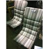 Image 2 : PAIR OF LAFUMA MAXI TRANSIT GREY  FOLDING OUTDOOR PATIO LOUNGE CHAIR
