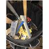 Image 2 : MAKITA CIRCULAR SAW & CRAFTSMAN TOOLS, BUCKET WITH CONTENTS