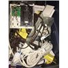 Image 2 : BIN OF ASSORTED THERMOSTATS & ELECTRICAL