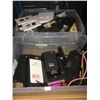Image 2 : 4 BINS OF ASSORTED WIRING & ELECTRICAL