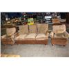 Image 2 : DOWN-FILLED 3 PIECE SOFA SET INCLUDING PAIR OF ARMCHAIRS
