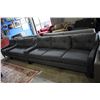 Image 2 : BLUE/GREY FABRIC 3 PIECE SOFA SET INCLUDING LOVESEAT AND ARMCHAIR