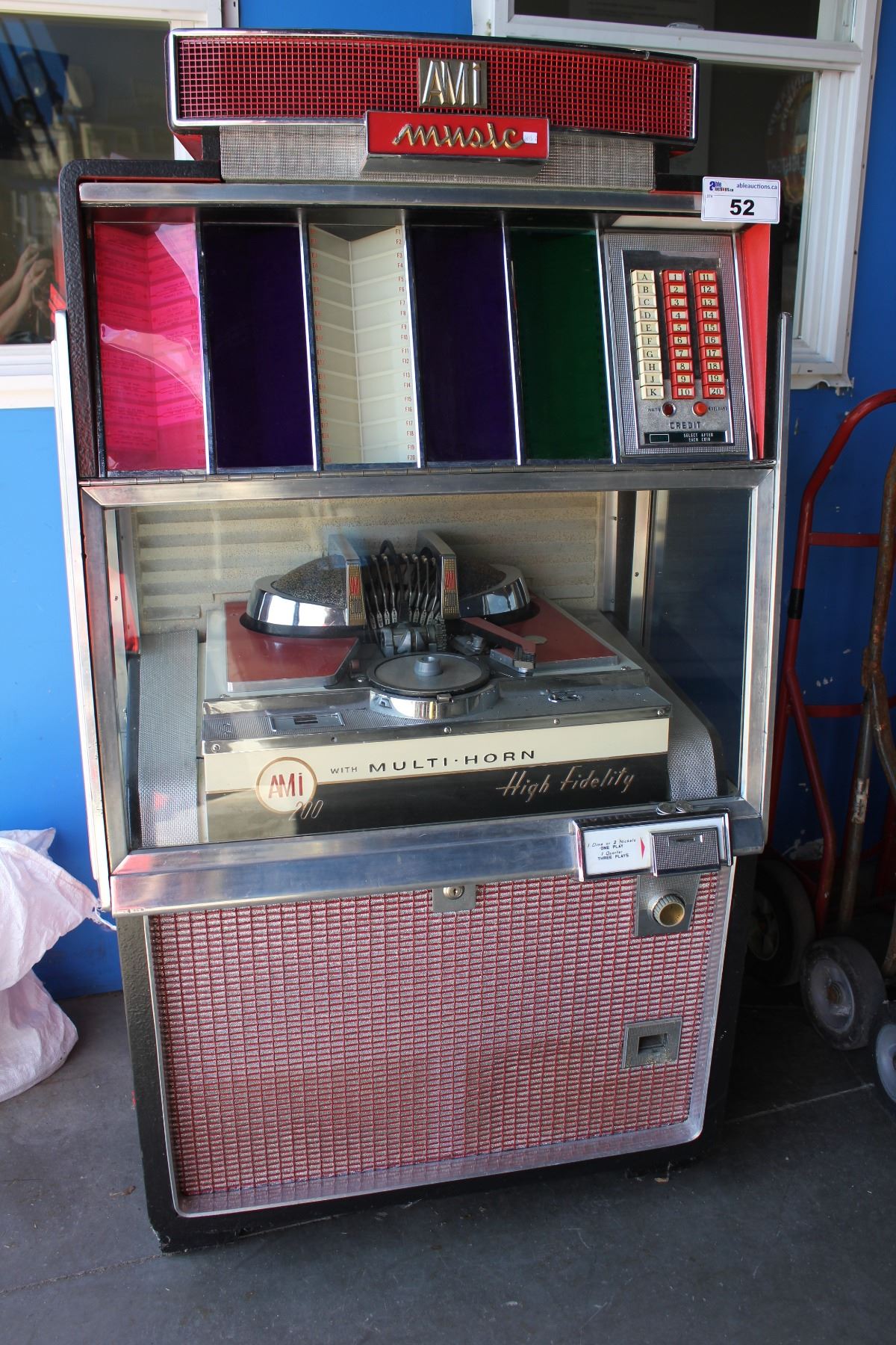 AMI 200 HIGH FIDELITY JUKEBOX WITH MULTI-HORN - Able Auctions