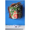 Image 1 : BC FIRST NATIONS HAND PAINTED CARVED CEDAR MASK