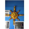 Image 1 : BC FIRST NATIONS HAND PAINTED CARVED CEDAR SUN MASK