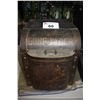 Image 1 : ANTIQUE METAL GUNPOWDER BOX