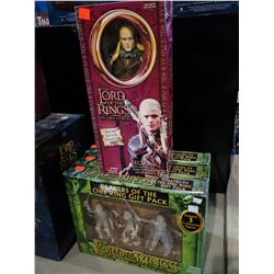 THE LORD OF THE RINGS THE TWO TOWERS LEGOLAS ACTION FIGURE AND 3 BEARERS OF THE ONE RING GIFT PACKS