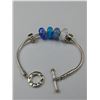 Image 2 : STERLING SILVER CHAMILIA CHARM BRACELET WITH CHARMS