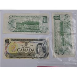 7 BANK OF CANADA $1 BILLS ENDING IN 386/886