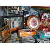 Image 2 : SHELF OF COCA-COLA COLLECTIBLES INCLUDING MATCHBOX CARS, WALL CLOCK, ADVERTISING MIRRORS, JUKEBOX