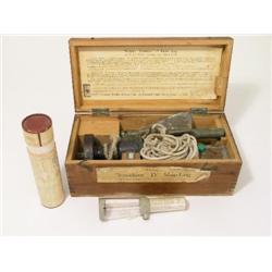 A T Walker's "Excelsior" IV patent ship's log, in fitted pine case with manufacturers label and inst