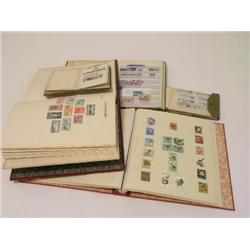 A collection world stamps in five albums including a Victorian New South Wales penny, two pence (4),