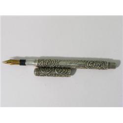 A Mabie Todd and Bard Swan sterling silver eyedropper, with