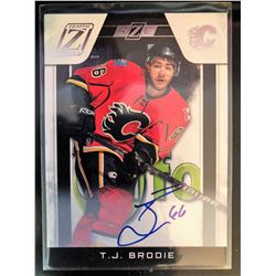 2010-11 Zenith Autographs T.J. Brodie Card #187 Serial #829/999