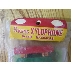 CHILDS XYLOPHONE & MUSIC (SEALED NEVER OPENED) *8 KEYS W/HAMMERS*