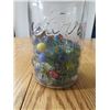 Image 2 : MARBLES (CATS EYE, SOLIDS, ETC IN KERR WIDE MOUTH MASON JAR) *PAT. 1915*