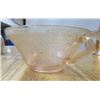 Image 3 : LOT OF 6 GLASS WARE (DEPRESSION ERA SUGAR, COPPER STIEN, CLEAR GRAVY BOAT, JOHNSTON BROS, SWAN, BATM