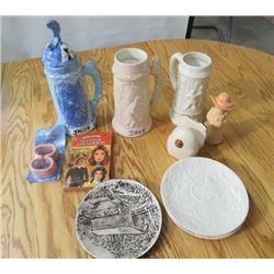 BOX OF STIENS (PLATES ETC.)