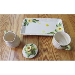 RECTANGULAR DISH & CREAM/SUGAR