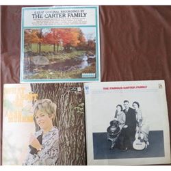 ALBUMS (THE FAMOUS CARTER FAMILY, ANNE MURRAY) *QTY 4*