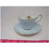 Image 5 : TEA CUPS & PLATES *FINE BONE CHINA* (HAND NUMBERED) *SET OF 4*