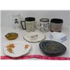 Image 1 : LOT OF 9 ASHTRAY & MUG COLLECTION (KOPPANGS) *SPERLES TIRE, PRARIE LILY, CALGARY, ALBERTA BOWLING , 