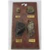 Image 1 : PLAQUE (W/SASK MINES ORE SAMPLES) *GUNNAR, ANSLO-RUIN, ELDORADO, HBM&S*