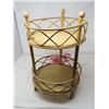 Image 17 : LOT OF 5 WICKER (OWL, BASKET, 3 TIER SHELF & 2 CUPS)