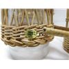 Image 4 : LOT OF 5 WICKER (OWL, BASKET, 3 TIER SHELF & 2 CUPS)