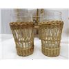 Image 5 : LOT OF 5 WICKER (OWL, BASKET, 3 TIER SHELF & 2 CUPS)
