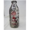 Image 2 : LOT OF 3 BOTTLES (CLOVER BLOSSOM MILK, PALM DAIRY & CO-OP) *QT & ½ PINT*