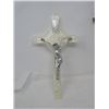 Image 8 : LOT OF 3 CRUCIFIXES & HOLY WATER WALL MOUNT ORNAMENT