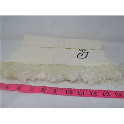 SCARF (MONOGRAMED LETTER G) * 50"X13" VINTAGE*