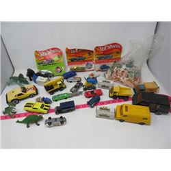 LOT OF ANTIQUE TOYS, HOT WHEELS, TONKA, ETC)