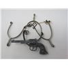 Image 8 : ANTIQUE WESTERN THEME ITEMS (GUNS, SPURS, MOVIES)