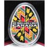 Image 1 : 2017 $20 DOLLAR SILVER COIN (TRADITIONAL PYSANKA) * 2017 RETAIL $200)