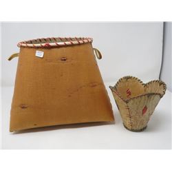 BIRCH BASKETS (QTY 2) *9  HIGH, 11  BOTTOM, 5  HIGH*