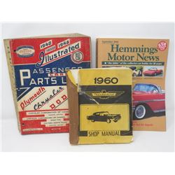 MANUAL (1960 THUNDERBIRD), CHRYCO PARTS LIST (1940-48