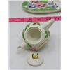 Image 6 : TEA POT, CREAM/SUGAR/PLATTER (TEAPOT W/CLOCK)