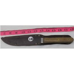 FILLET/SCALE KNIFE *WOODEN HANDLE*