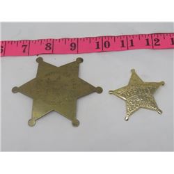 2 BADGES (US MARSHALL & DEPUTY) *1 HAS PIN MISSING*
