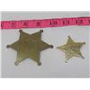 Image 1 : 2 BADGES (US MARSHALL & DEPUTY) *1 HAS PIN MISSING*