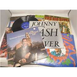 LP RECORDS (QTY 15) 'TENNESSEE ERNIE FORD, JOHNNY CASH, ELVIS, ETC' (1 W/O SLEEVE)