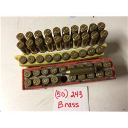 AMMUNITION 243 (BRASS  SHELLS) *QTY 50*