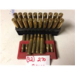 AMMUNITION 270 (BRASS SHELLS) *QTY 32*