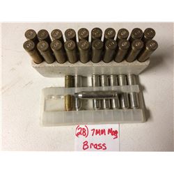 AMMUNITION 7MM MAG (BRASS SHELLS) *QTY 28*