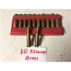 AMMUNITION 32 SAVAGE (BRASS SHELLS) *QTY 12*