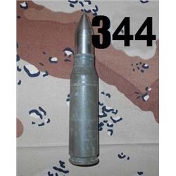 - 25MM DUMMY SHELL FROM BRADLY INFANTRY FIGHTING VEHICLE (MEASURES 10" LONG)