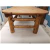 Image 6 : HANDMADE LOG COFFEE TABLE (61" L, 29" W, 20" T)