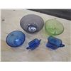 Image 1 : GLASS WARE *5 PCS* (3 BLUE, 1 GREEN, 1 PURPLE)